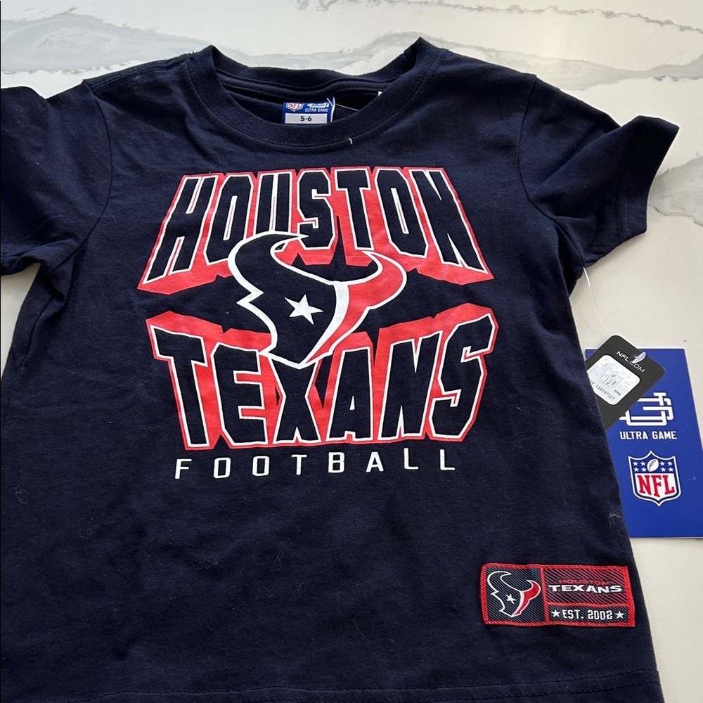 NWT Houston Texans Kids Navy Blue T-Shirt